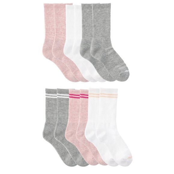 Avia Womens Ladies 12 Pk Multicolor Performance Cushion Crew Socks Sz 4-9 NEW - Picture 1 of 1